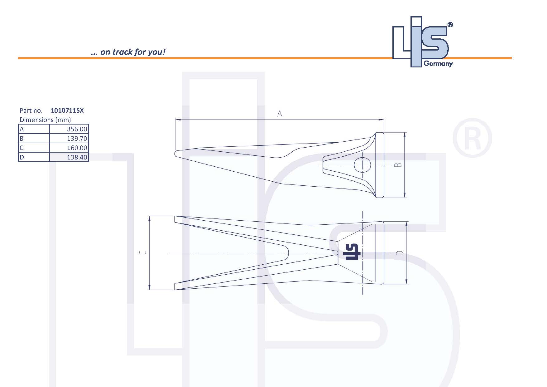 LIS TIP TWIN TIGER suitable for CAT-J460