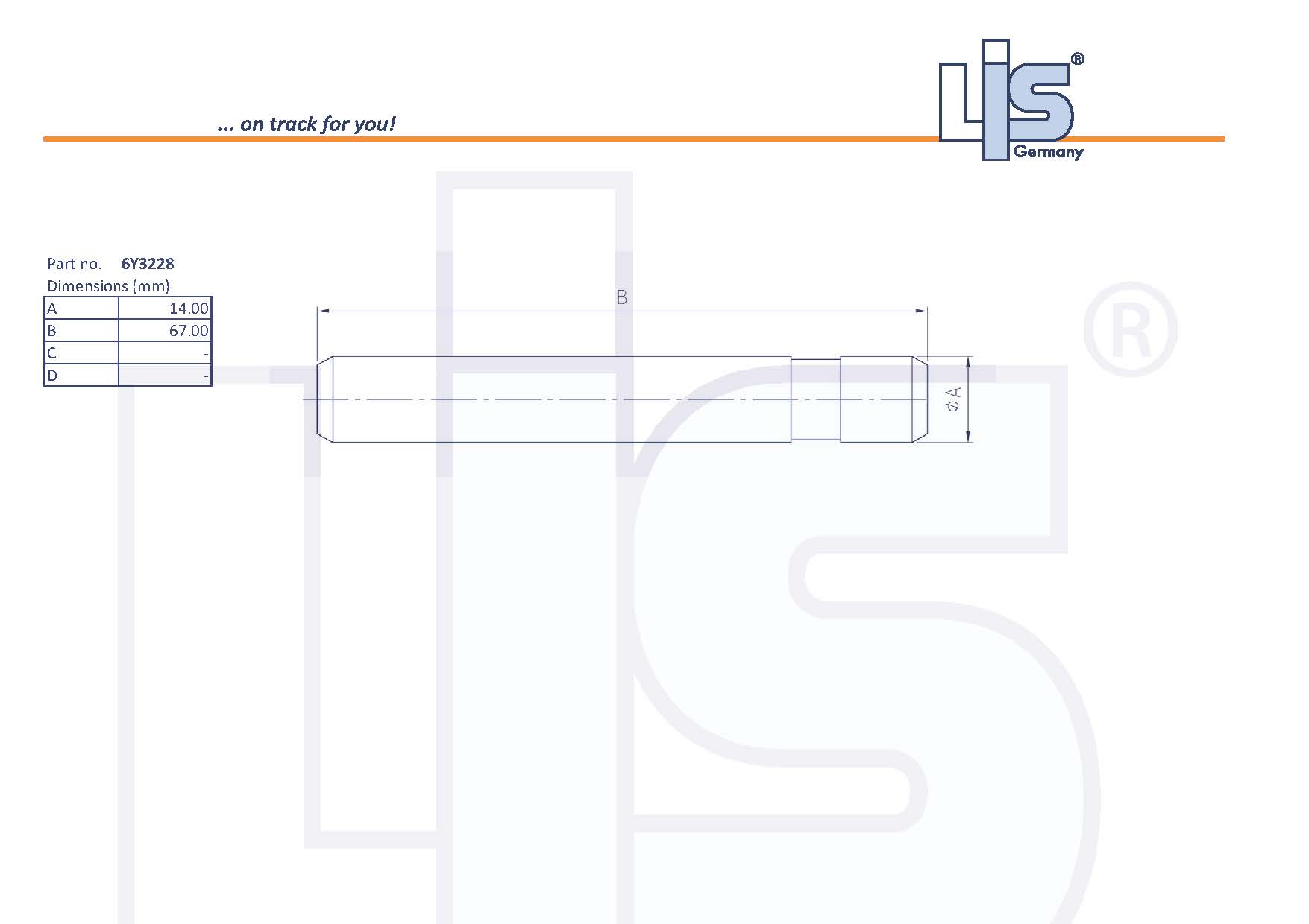 LIS Pin suitable for  CAT-J225