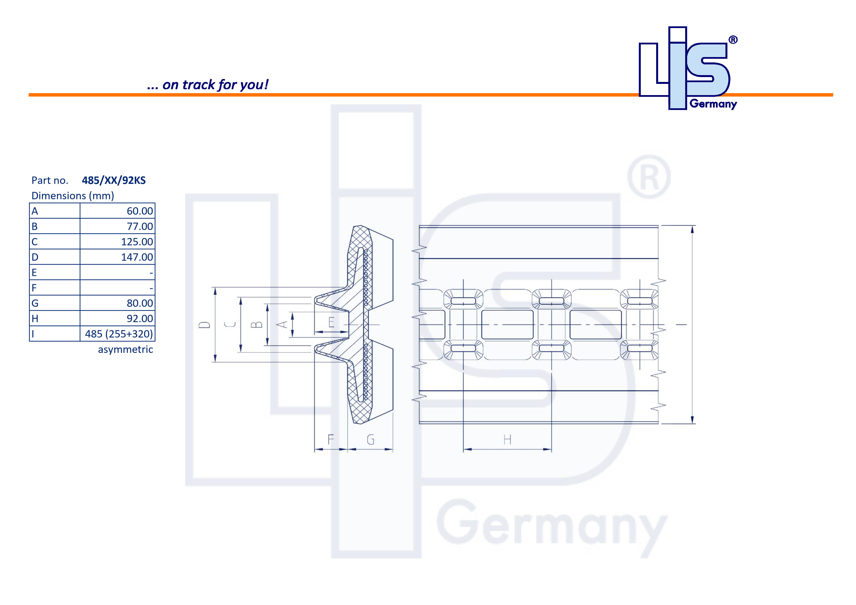 Rubber Track 485x72x92KS offset