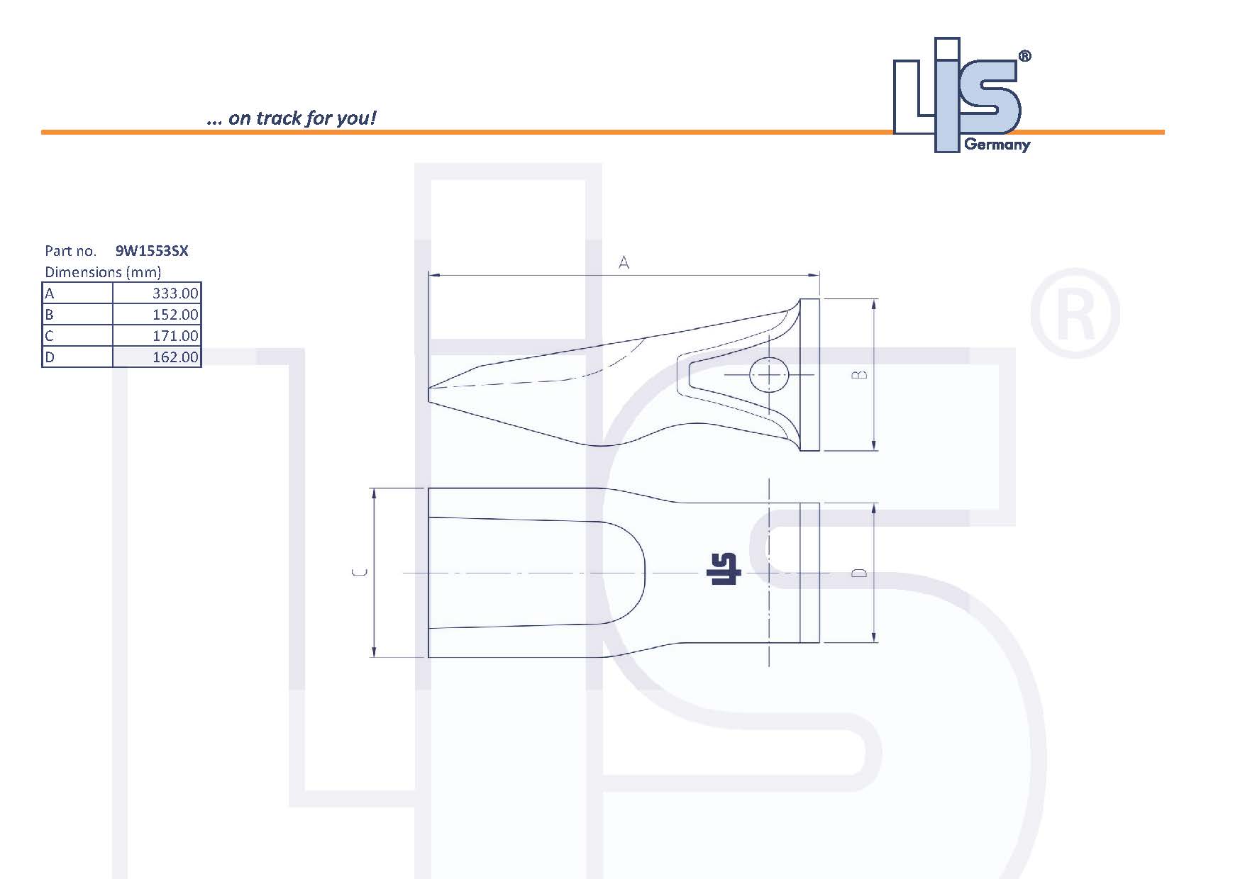 LIS TIP ABRASION suitable for CAT-J550