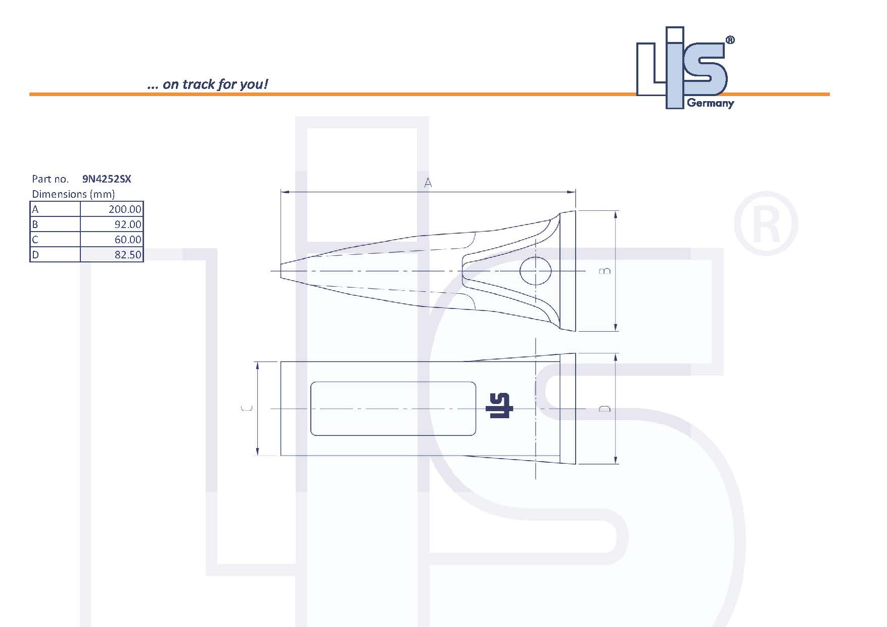 LIS TIP LONG HD suitable for CAT-J250