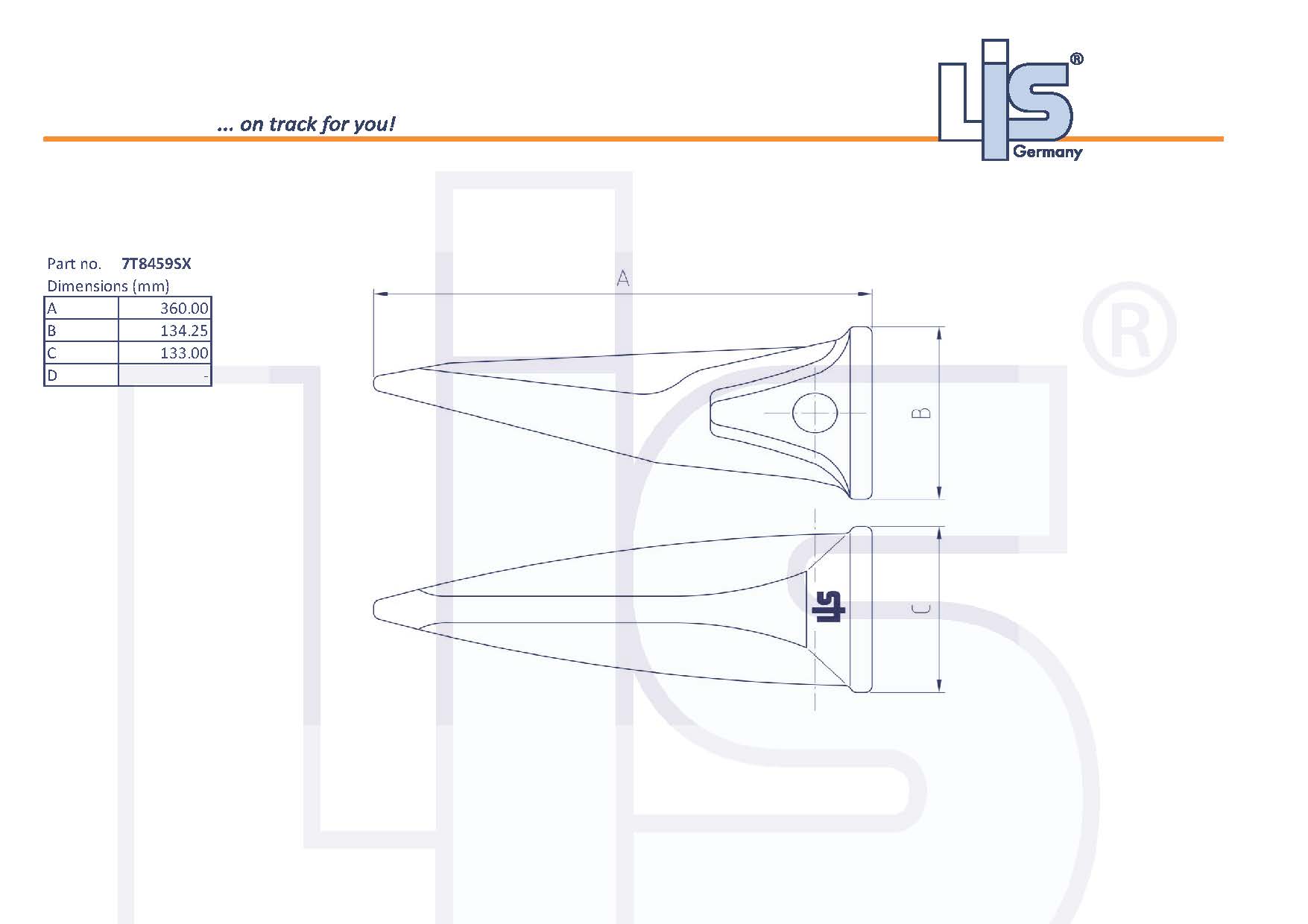 LIS TIP TIGER suitable for CAT-J460