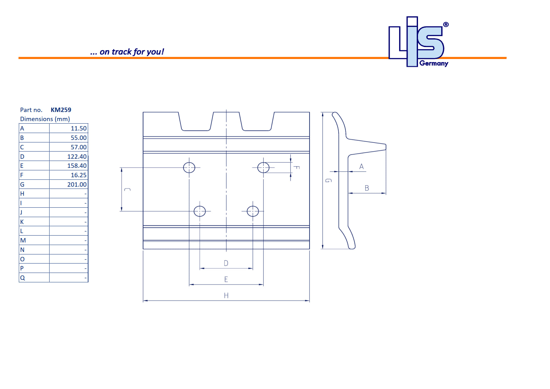 Single Grouser Shoe 508mm