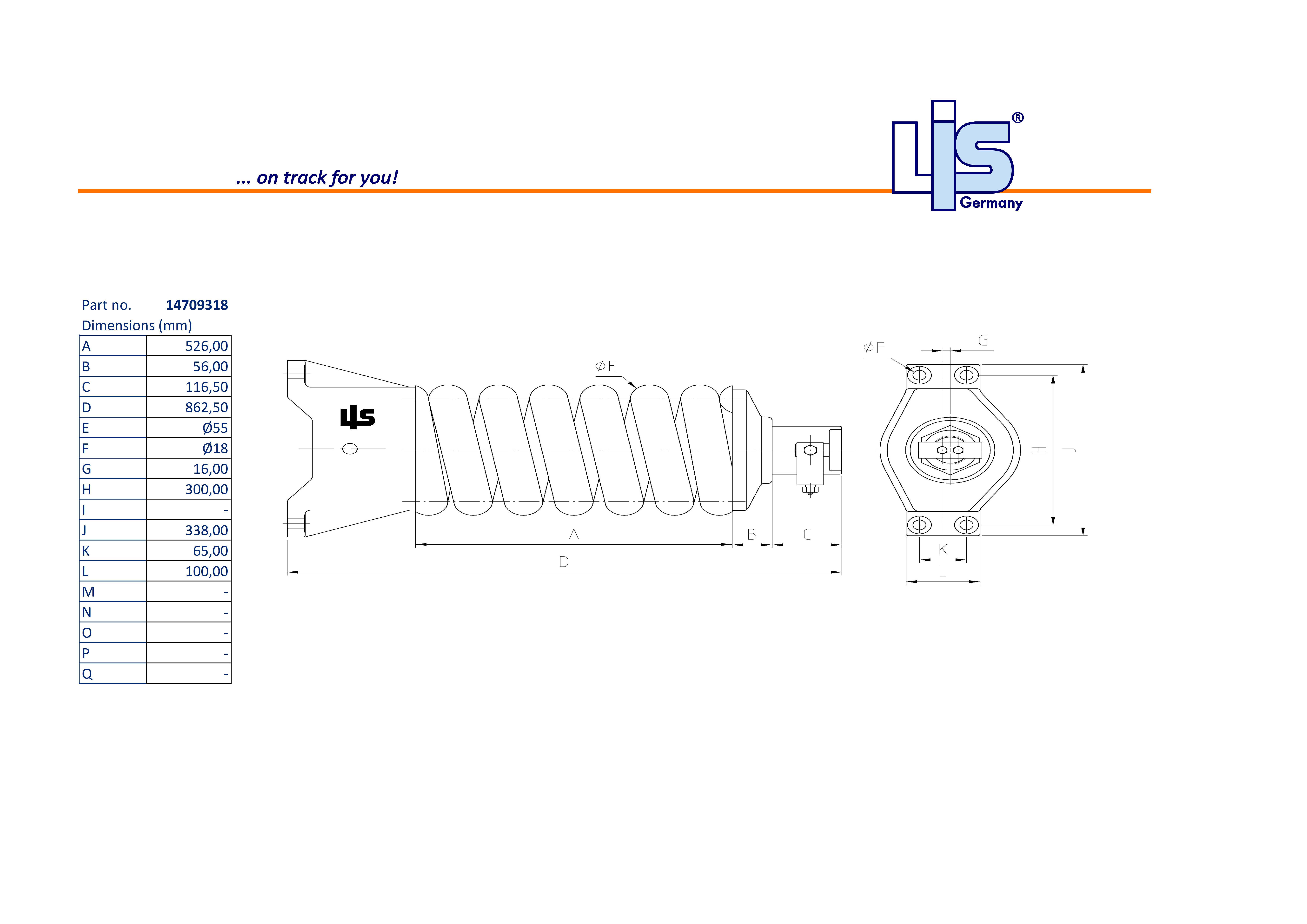 TRACK ADJUSTER & SPRING ASSEMBLY to fit
EC220EL,EC220ELR