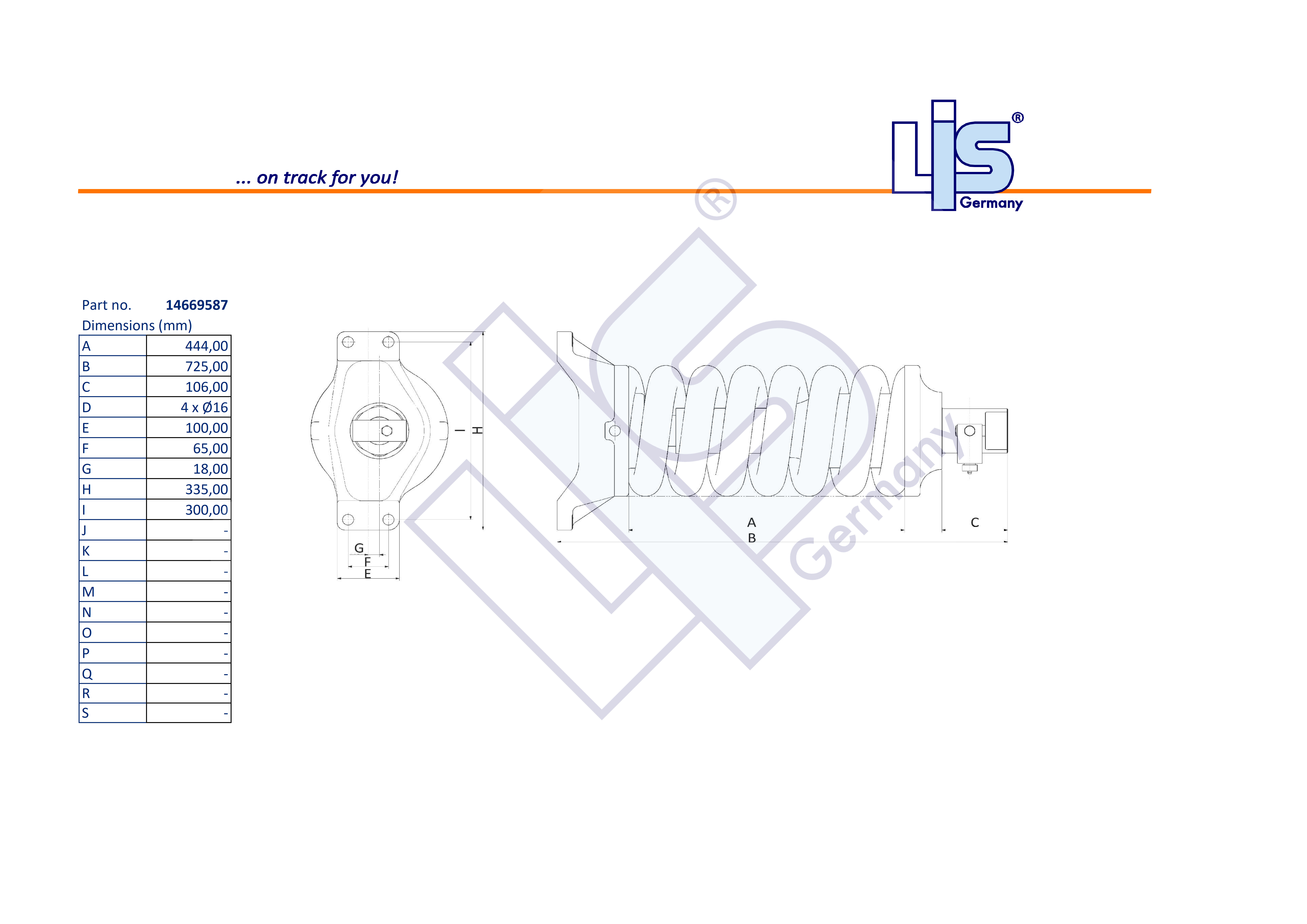 TRACK ADJUSTER & SPRING ASSEMBLY to fit
Volvo,EC250DNL,EC250DLR