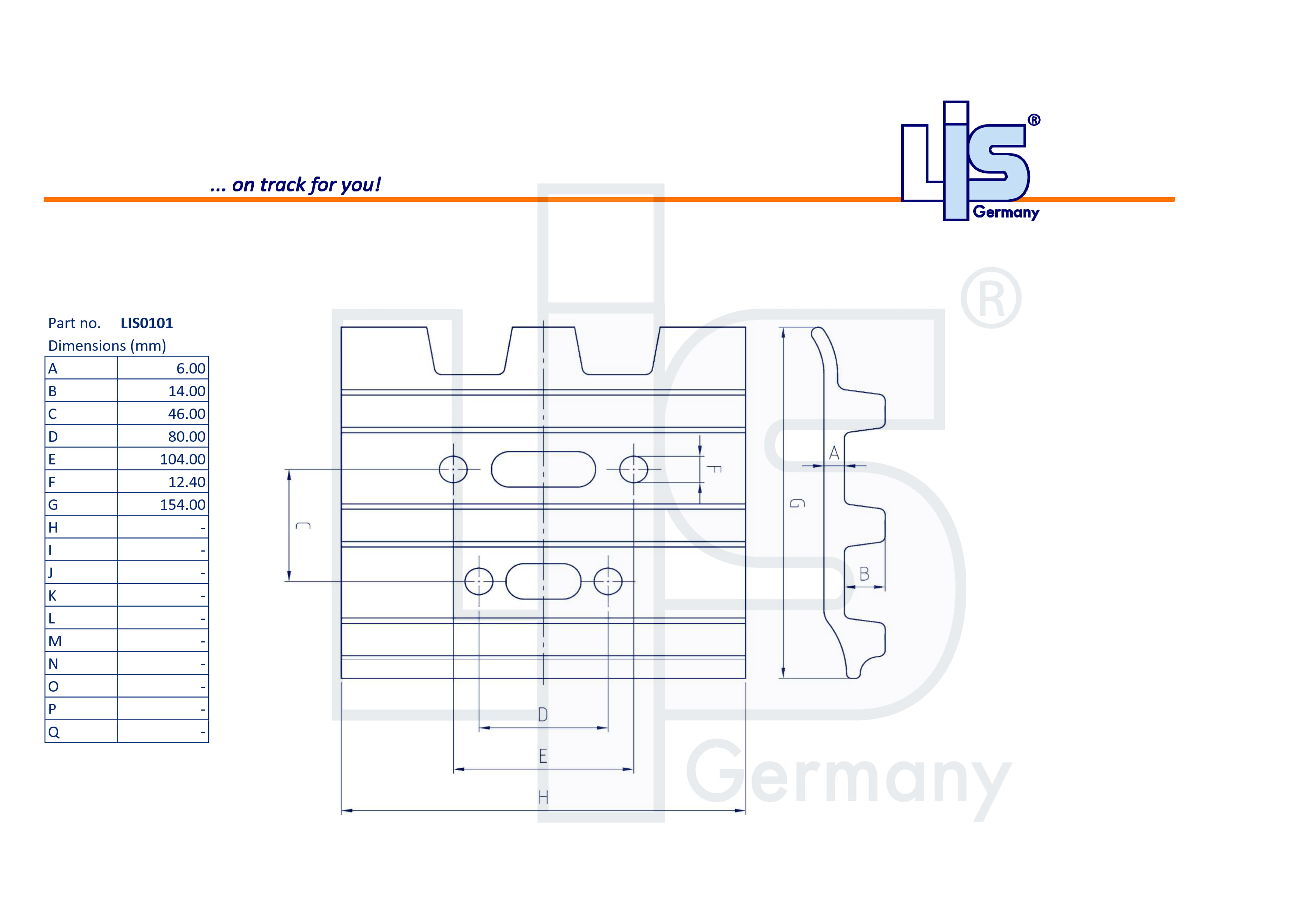 Triple Grouser Shoe 400/6mm