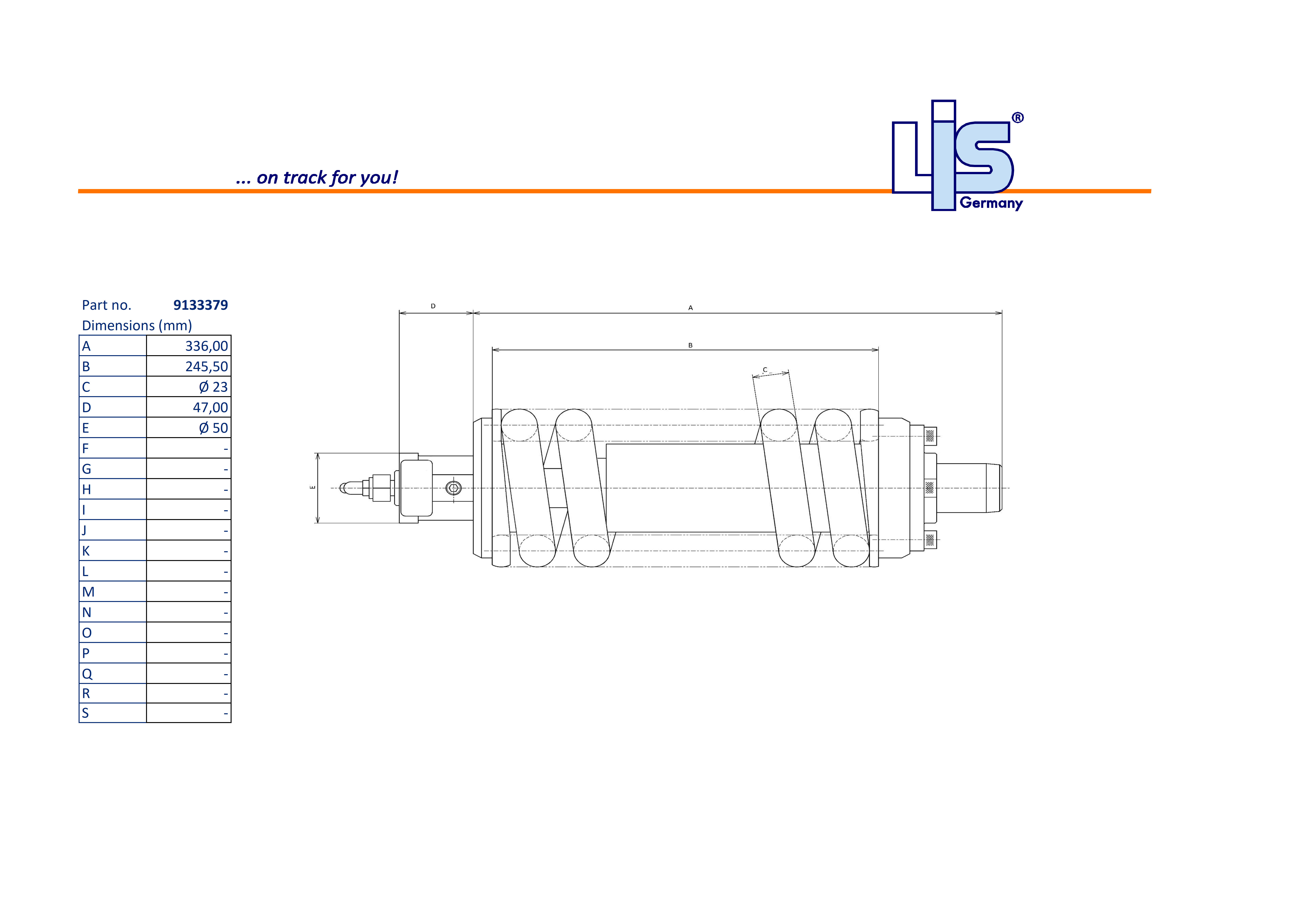 TRACK ADJUSTER & SPRING ASSEMBLY to fit
HITACHI,EX55UR