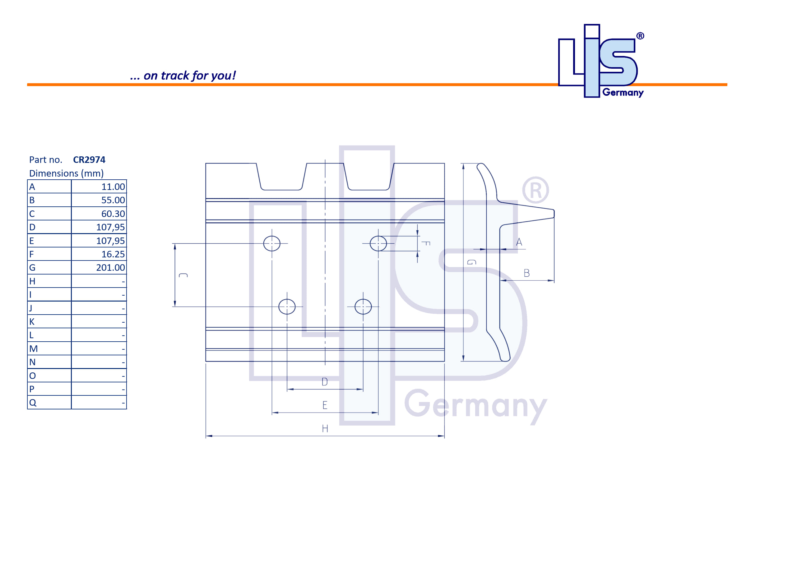 Single Grouser Shoe 508/11mm