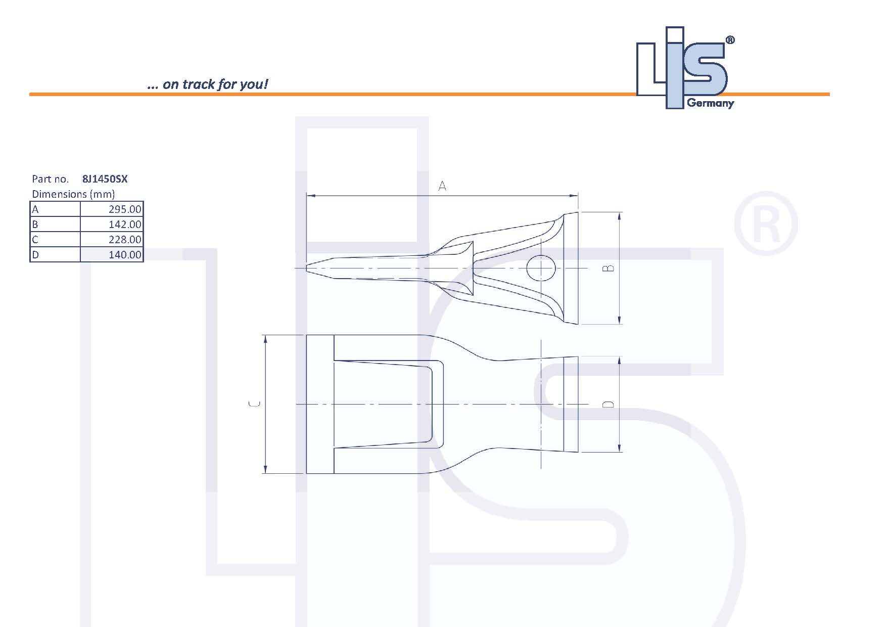 LIS TIP WIDE suitable for CAT-J460