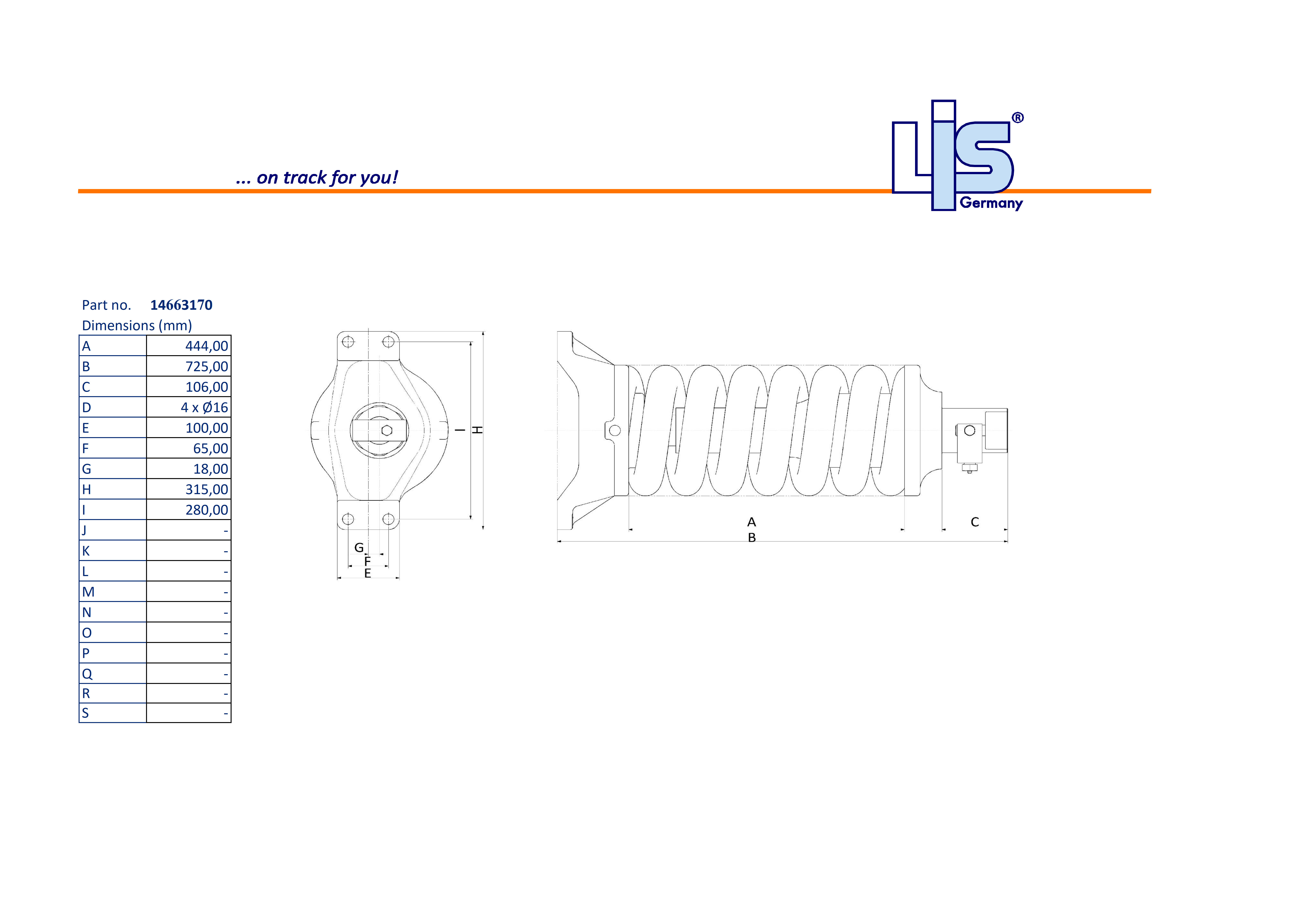 TRACK ADJUSTER & SPRING ASSEMBLY to fit
14663170,ECR235